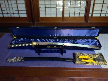 Yamamoto-Tenshi no Yaiba Katana mit 18-mal gefalteter TAMAHAGANE Klinge